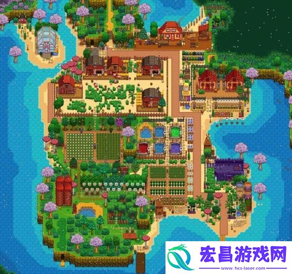 星露谷物语沙滩农场怎么布局