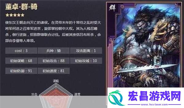 率土之滨董卓武将搭配与战法运用指南