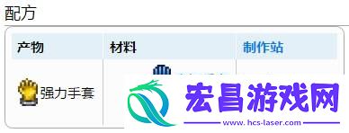 泰拉瑞亚强力手套怎么获得