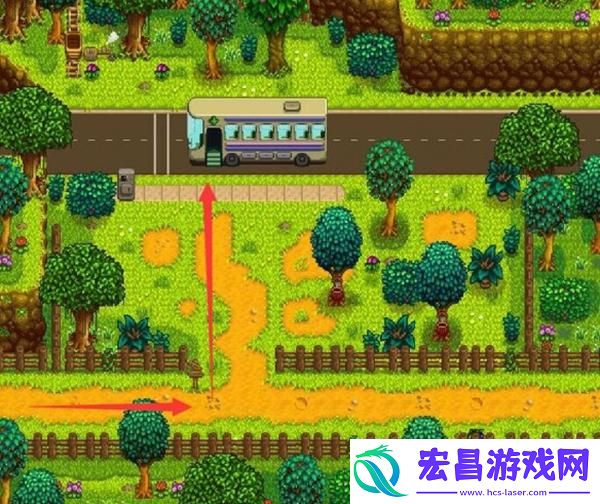 星露谷物语山姆演出车站位置在哪