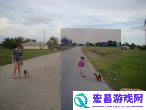 当现实与回忆重叠的瞬间泪水划过洒向照片