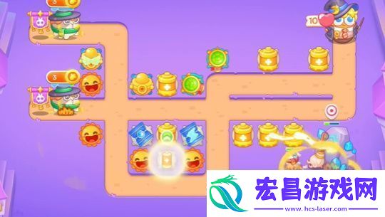 保卫萝卜4阿波与魔法宝藏第61关怎么过