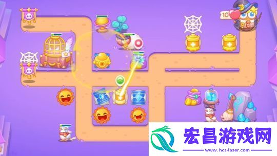 保卫萝卜4阿波与魔法宝藏第61关怎么过