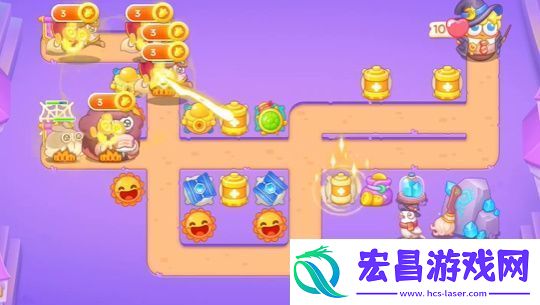 保卫萝卜4阿波与魔法宝藏第61关怎么过
