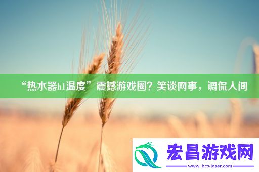 “热水器h1温度”震撼游戏圈