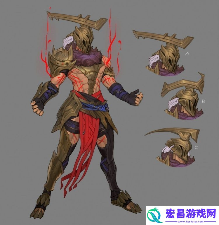LOL狼灵武神潘森+斯维因皮肤概念设计