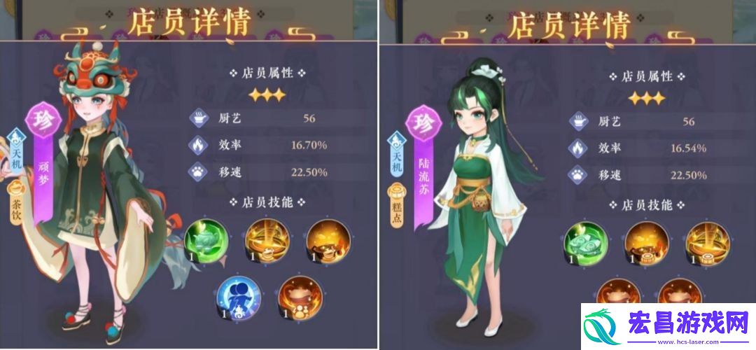 纸萌猫乐园店员属性介绍