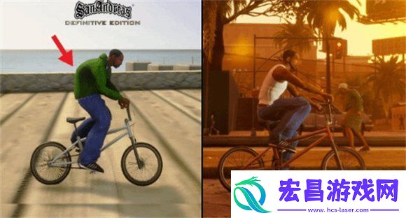 侠盗猎车手三部曲终极版更新后光照对比视频