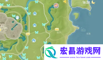 心动小镇翠叶红颈凤蝶刷新点一览