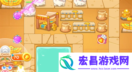 保卫萝卜4法老归来第115关通关流程