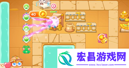 保卫萝卜4法老归来第115关通关流程