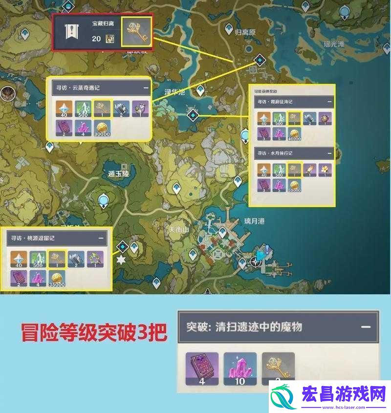 原神璃月失散地灵龛详细位置介绍及如何找齐攻略指南