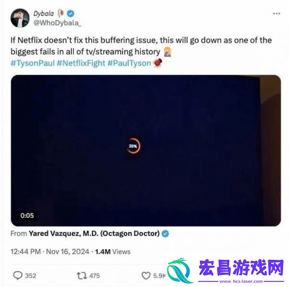 飞因泰森拳赛大规模宕机！员工