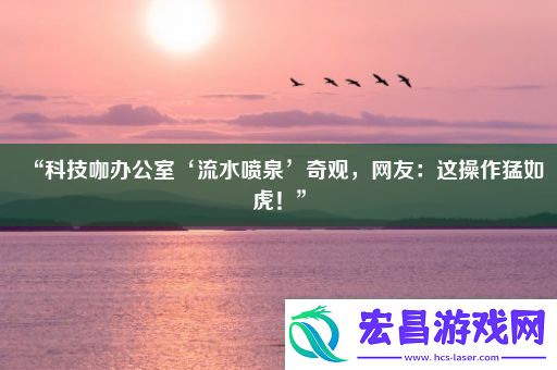 “科技咖办公室‘流水喷泉’奇观网友