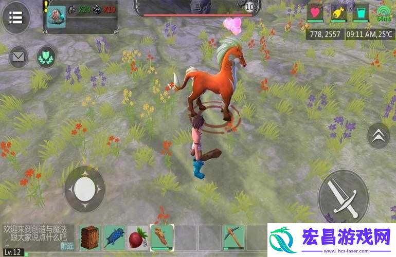 如何在创造与魔法中骑上灰马