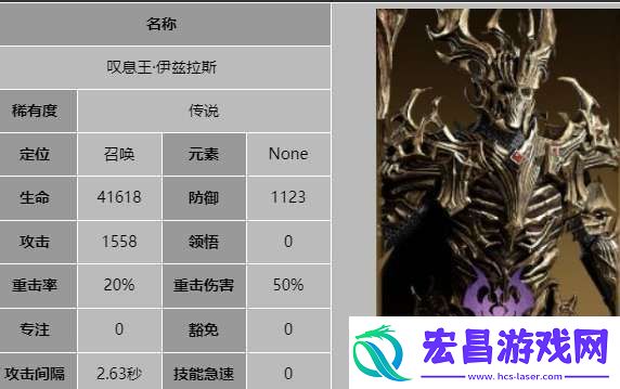 龙息神寂叹息王伊兹拉斯技能是什么