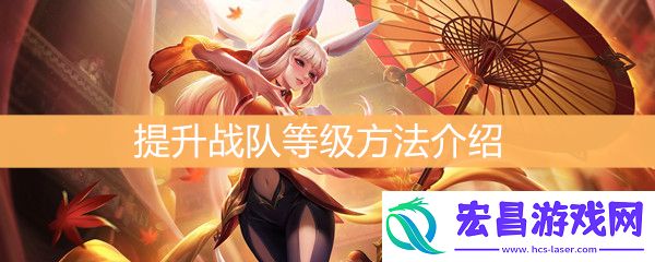 王者荣耀怎么提升战队等级