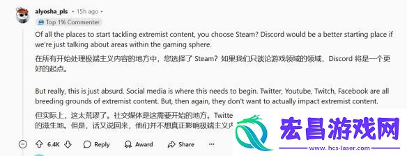 Steam纵容极端主义