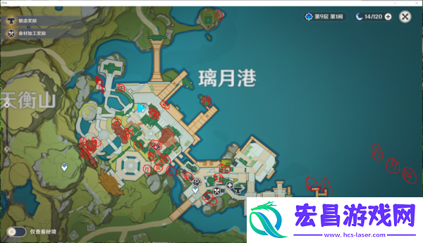 原神璃月港宝箱位置图原神璃月港宝箱分布最佳路线