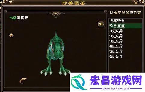 天龙八部75级暴龙宝宝