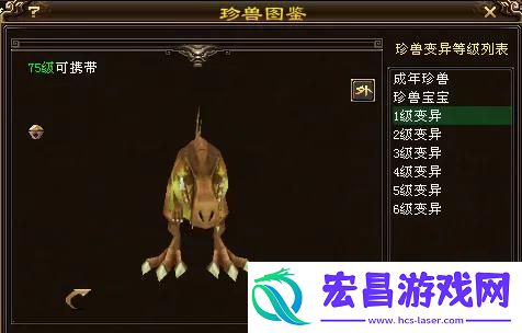 天龙八部75级暴龙宝宝