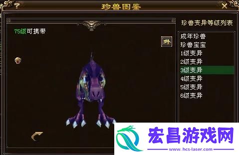 天龙八部75级暴龙宝宝