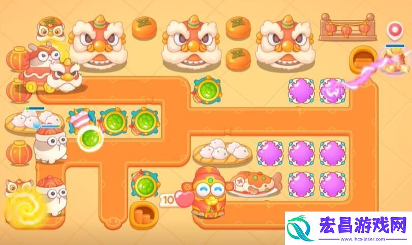 保卫萝卜4福神大作战第10关怎么通关