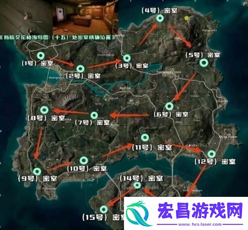 pubg艾伦格密室位置