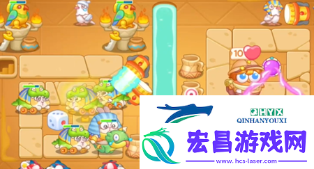 保卫萝卜4法老归来第118关通关流程