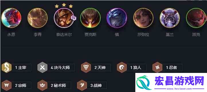云顶之奕天选永恩最新版本最强阵容搭配站位及出装2021