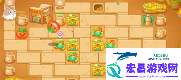 保卫萝卜4法老归来第105关怎么过