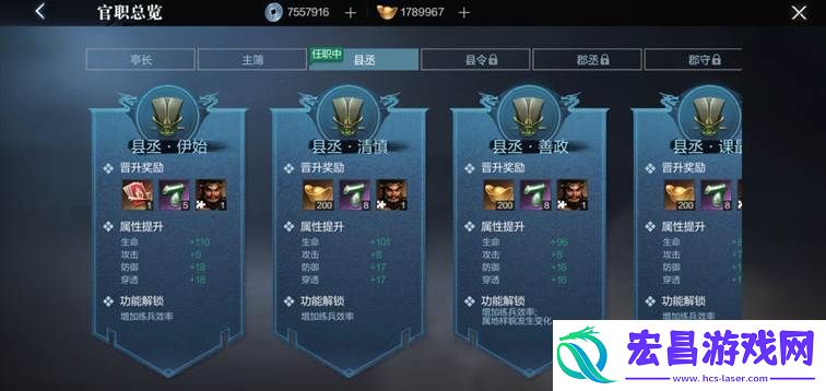 真三国无双霸官职有什么用