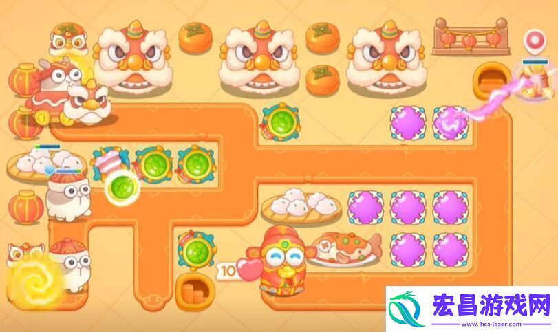 保卫萝卜4福神大作战第10关怎么通关
