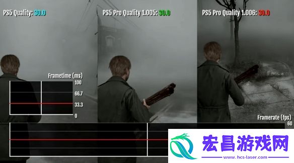 寂静岭2重制版更新后PS5和Pro对比
