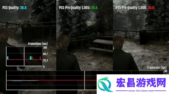 寂静岭2重制版更新后PS5和Pro对比