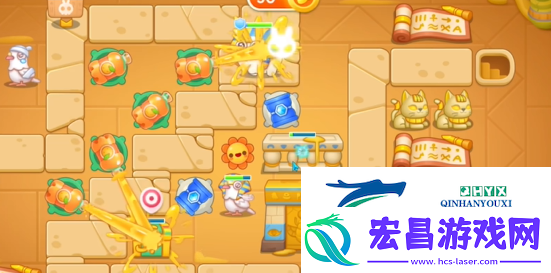 保卫萝卜4法老归来119关通关攻略