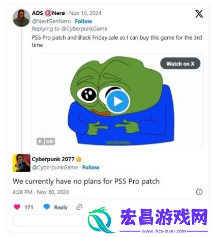 CDPR没有计划推出赛博朋克2077PS5