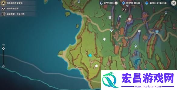 原神烟谜主3个触摸门在哪