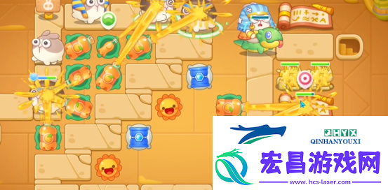 保卫萝卜4法老归来119关通关攻略