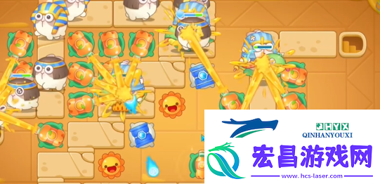 保卫萝卜4法老归来119关通关攻略