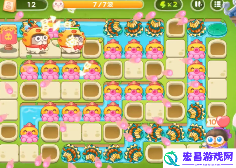 保卫萝卜4夏日垂钓18关攻略