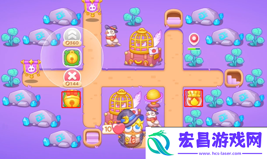 保卫萝卜4阿波与魔法宝藏第57关通关攻略