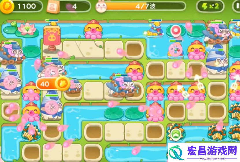 保卫萝卜4夏日垂钓18关攻略