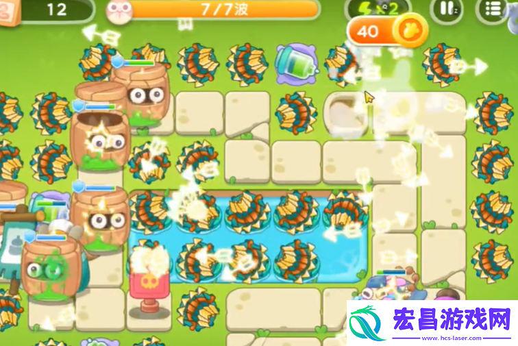 保卫萝卜4夏日垂钓19关攻略