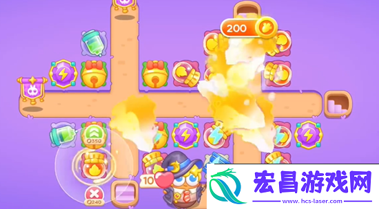 保卫萝卜4阿波与魔法宝藏第57关通关攻略