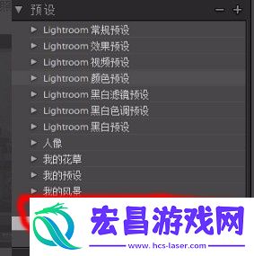 lr怎么设置预设