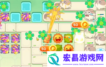 保卫萝卜4梁波波与祝秋秋第14关过关攻略