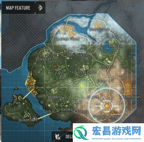 使命召唤15吃鸡模式跳哪里好