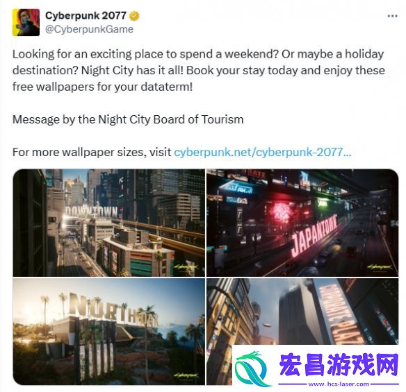 赛博朋克2077官方晒出精美壁纸