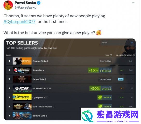 赛博朋克2077设计师征求入坑建议